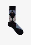 Prada Argyle Cotton-blend Jacquard Socks In Multi