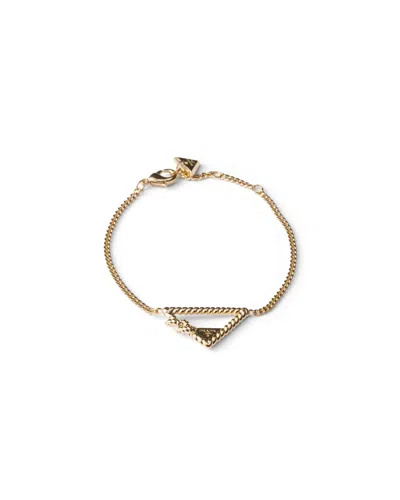 Prada Armband Aus Metall In Gold