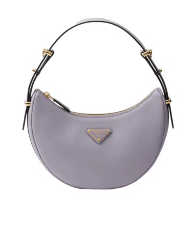 PRADA PRADA ARQUÉ LEATHER SHOULDER BAG