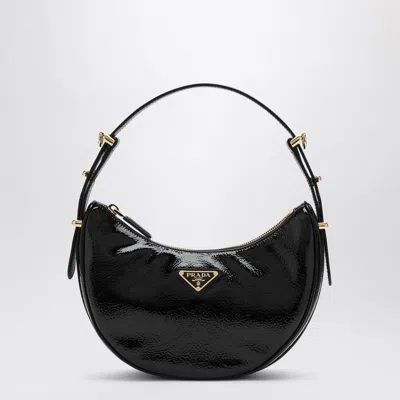 PRADA PRADA   ARQUÉ BLACK BAG IN NAPLAK PATENT LEATHER