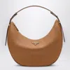 Prada Arque Caramel Large Leather Shoulder Bag Women