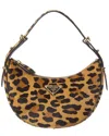Prada Arque Haircalf Hobo Bag In Brown