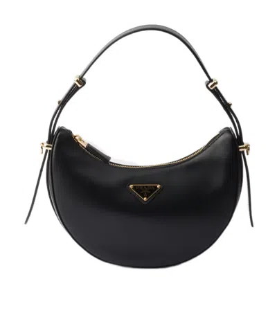 PRADA PRADA ARQUÉ MINI LEATHER SHOULDER BAG
