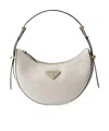 Prada Arque Mini Leather Shoulder Bag In White