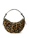 Prada Arqué Printed Leather Shoulder Bag In Animal Print