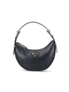 Prada Zip Calf Leather Shoulder Bag