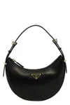 Prada ' Arqué' Shoulder Bag In Black