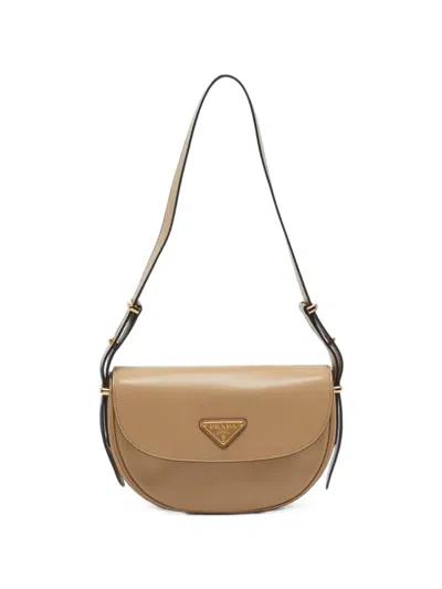 Pre-owned Prada Arque Shoulder Bag In Neutrals