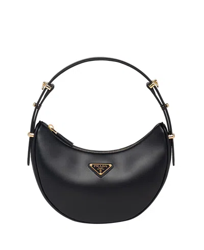 PRADA ARQUE SMALL LEATHER SHOULDER BAG