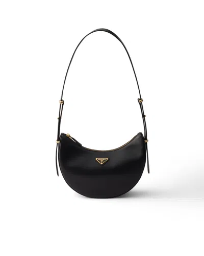 PRADA PRADA ARQUÉ SMALL LEATHER SHOULDER BAG