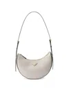 Prada Arque Small Leather Shoulder Bag In White