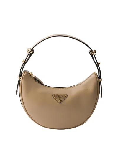 PRADA ARQUE SMALL LEATHER SHOULDER BAG