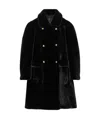 Prada Aspen Double-breasted Coat In Black