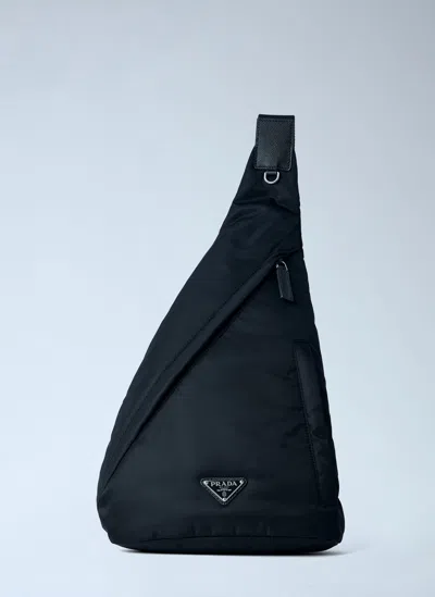 PRADA ASYMMETRIC NYLON SLING BAG
