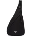 Prada Asymmetric Sling Backpack In 黑色