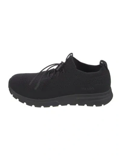 Pre-owned Prada Athletic Sneakers In Blue