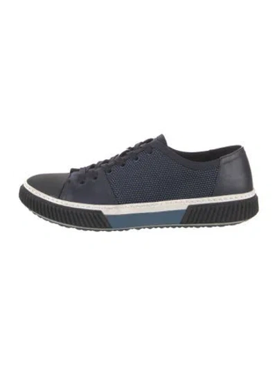 Pre-owned Prada Athletic Sneakers In Blue