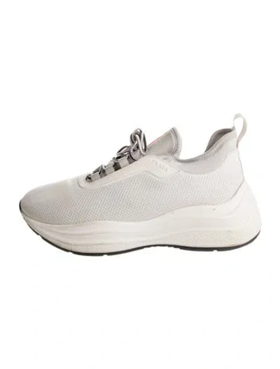 Pre-owned Prada Athletic Sneakers In White