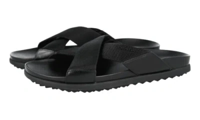 Pre-owned Prada Auth Luxury  Sandals Shoes 4x3210 Black Leather