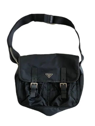 Pre-owned Prada Authentic  Sling Bag Black Ian Connor Style