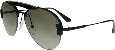 Pre-owned Prada Authentic Sunglasses 0pr 62us 1ab5o2 32-132-140 Designer Eyeglasses In Green