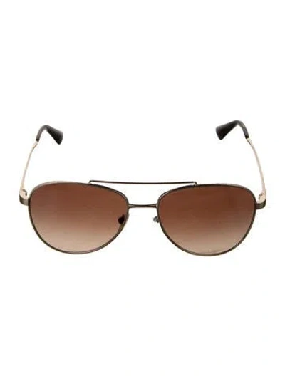 Pre-owned Prada Aviator Gradient Sunglasses In Brown