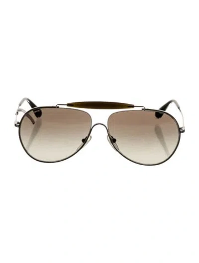 Pre-owned Prada Aviator Gradient Sunglasses In Silver