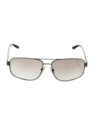 Pre-owned Prada Aviator Gradient Sunglasses In Silver