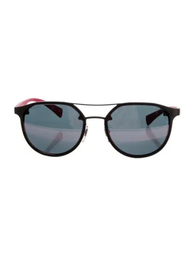 Pre-owned Prada Aviator Mirrored Sunglasses In Multi
