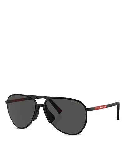 Prada Aviator Sunglasses, 59mm In Black