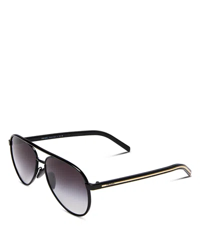 Prada Aviator Sunglasses, 59mm In Gray