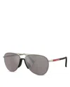 Prada Aviator Sunglasses, 59mm In Brown