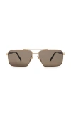 Prada Aviator Sunglasses In 金色