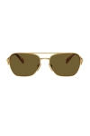 Prada Womens Gold Pr A50s Aviator-frame Metal Sunglasses In Gold