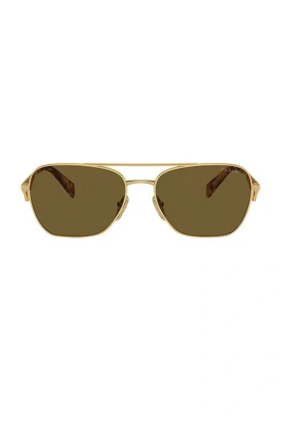 Prada Gold Metal Sunglasses