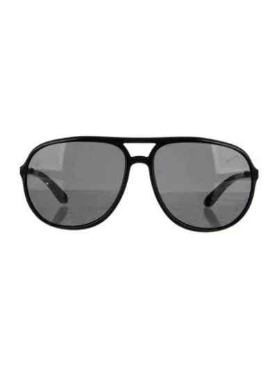 Pre-owned Prada Aviator Tinted Sunglasses In Black