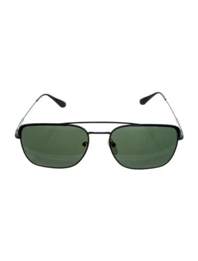 Pre-owned Prada Aviator Tinted Sunglasses In Black