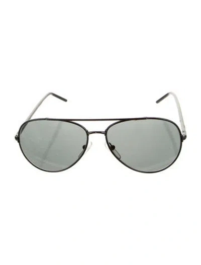 Pre-owned Prada Aviator Tinted Sunglasses In Black