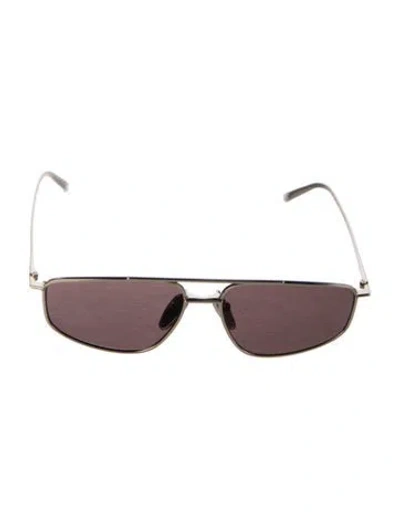 Pre-owned Prada Aviator Tinted Sunglasses In Gold