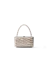 Prada Clutch Aus Ayers-leder In Felsgrau