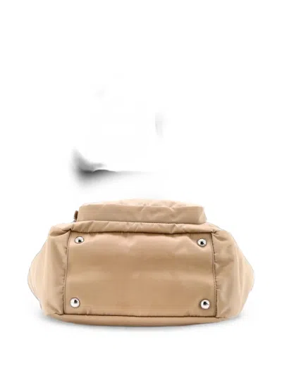Pre-owned Prada Baby Bag Re-nylon Small Tote Bag In Neutrals