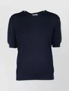 Prada Back Keyhole Knitwear Round Neck Short Sleeves