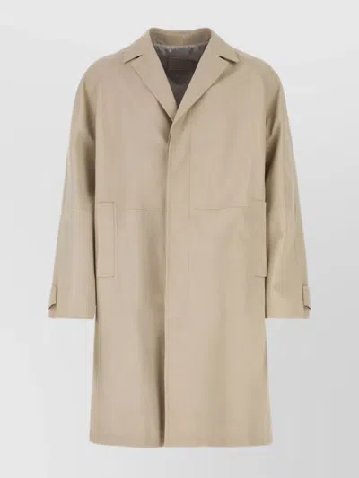 PRADA LAMB LEATHER TRENCH COAT