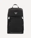 Prada Top Handle Mesh Panel Backpack