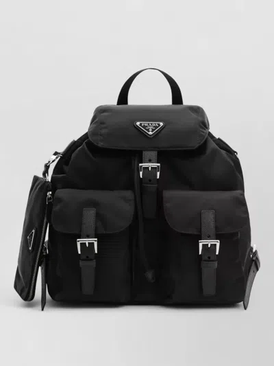 PRADA BACKPACK ADJUSTABLE STRAPS TOP HANDLE POUCH