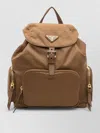 Prada Backpack Adjustable Straps Top Handle Zip Pockets