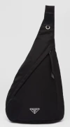 Prada Mens Black Hybrid Re-nylon And Leather Backpack