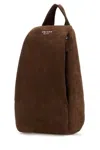 Prada Top Handle Luxe Suede Backpack