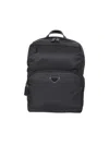 Prada Bucket Bag In Recycled Polyamide And Leather In Black