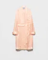 Prada Silk Robe In Neutral